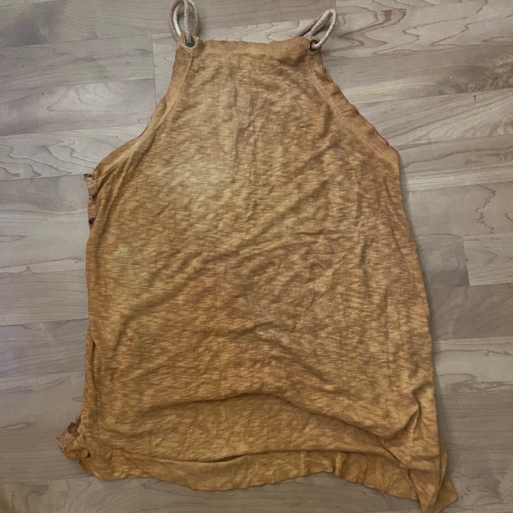 Gilded intent mustard yellow tank